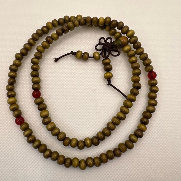Wooden Buddhist Prayer Beads - Picture 1 of 3